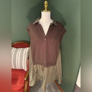 Army Green Baggy Tshirt Dress